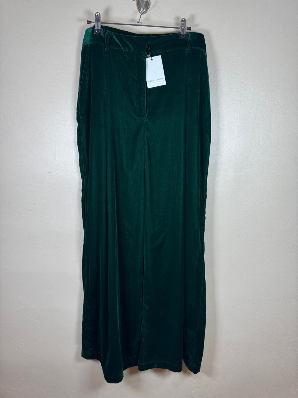 Gibson Latimer Womens Velvet Wide-Leg Pants Plus Size 18 Holiday Christmas